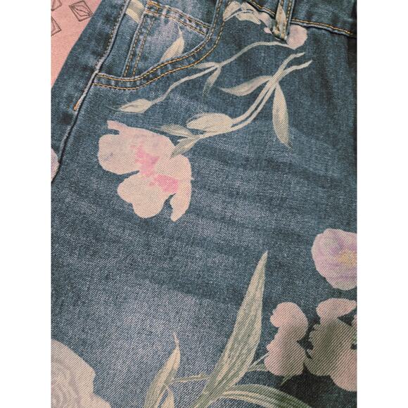 Women's Manfinity Floral Print Denim Jeans  Size M - Picture 5 of 9
